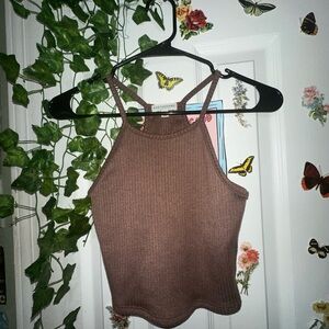 Brown tank top